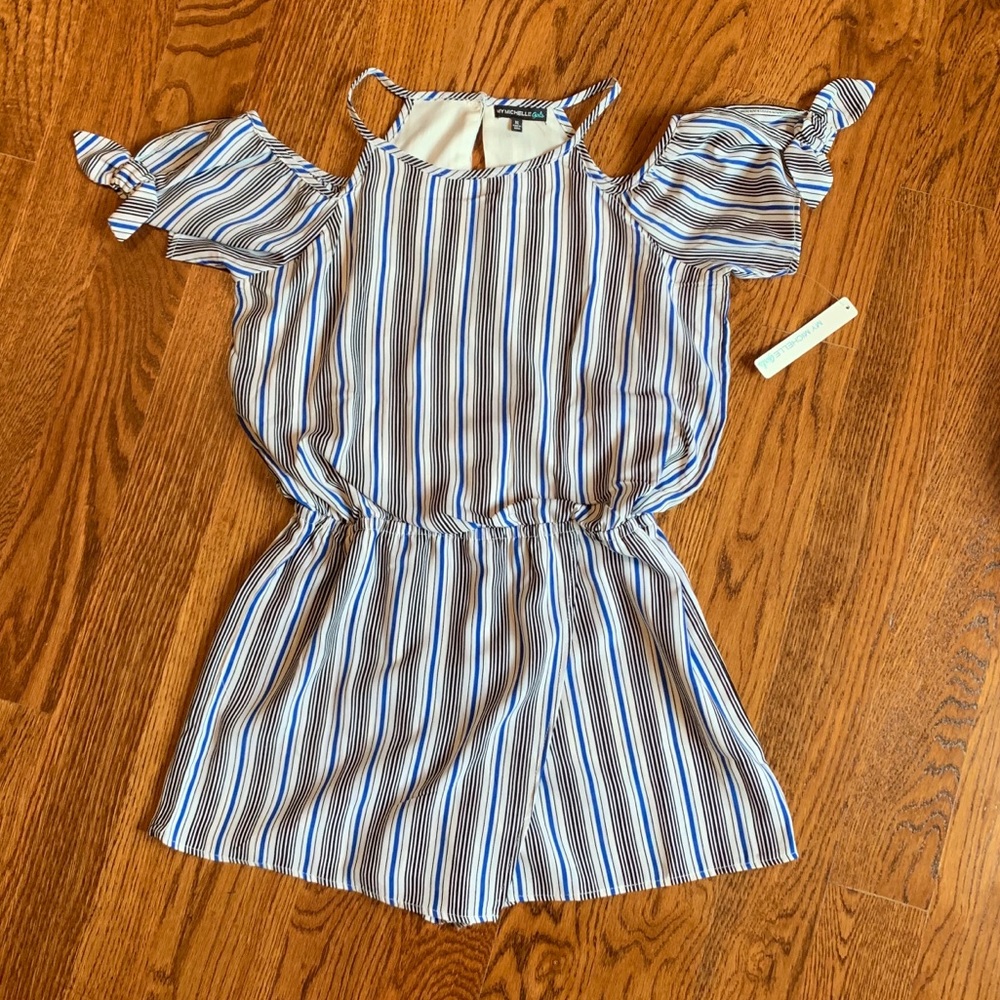 My Michelle girls cold shoulder romper